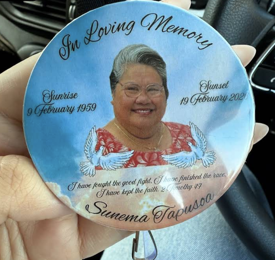 In loving memory memorial badge